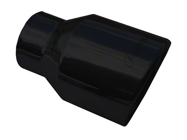 Pypes 4-Inch Black Exhaust Tip; 3-Inch Connection (05-10 Mustang)