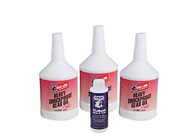 Yukon Gear Differential Oil; 3-Quart Redline Synthetic Shock Proof Oil; 75W250 with 4-Ounce Positraction Additive (87-18 Jeep Wrangler; 66-86 Jeep CJ5 and CJ7)