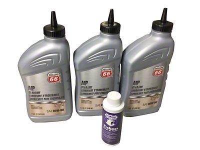Yukon Gear Jeep Wrangler Differential Oil; 3-Quart Conventional 80W90 with  4-Ounce Positraction Additive OK 3-QRT-CONV-A (66-18 Jeep CJ5, CJ7, Wrangler  YJ, TJ & JK) - Free Shipping