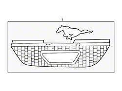 Ford Upper Grille (05-09 Mustang GT)