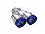 MBRP 3.50-Inch Dual Exhaust Tip; Burnt End (Fits 2.50-Inch Tailpipe)