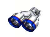 MBRP 4-Inch Dual Exhaust Tip; Burnt End (Fits 2.50-Inch Tailpipe)