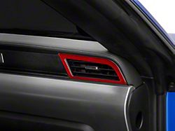 Alterum Outer HVAC Vent Trim; Red Carbon (15-21 Mustang)