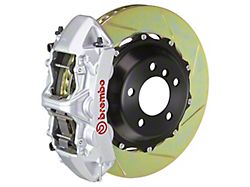 Brembo GT Series 6-Piston Front Big Brake Kit with 14-Inch 2-Piece Type 1 Slotted Rotors; Silver Calipers (94-04 Mustang)