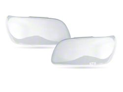 Headlight Covers; Clear (10-12 w/ Factory Halogen Headlights)