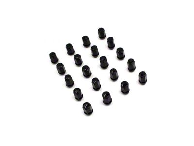 Bulge Black Acorn Lug Nut Kit; 3/4-Inch; Set of 20 (07-21 Tundra)