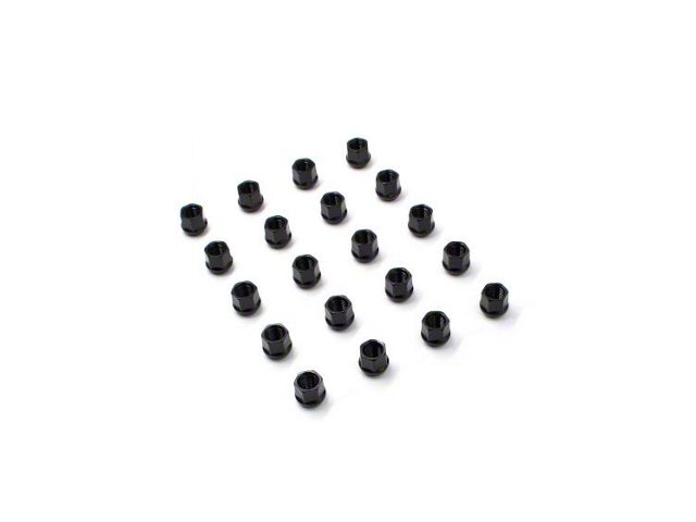 OE Bulge Black Acorn Lug Nut Kit; 3/4-Inch; Set of 20 (07-21 Tundra)