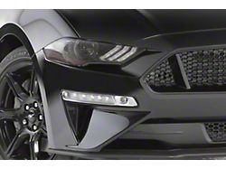 Headlight Covers; Carbon Fiber Look (18-22 Mustang GT, EcoBoost)