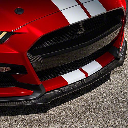 Ford Performance Mustang Front Chin Splitter Kit; Carbon Fiber M-16601 ...