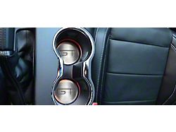 GT Style; Cup Holder Accent Plates; 2-Piece (15-23 Mustang GT)