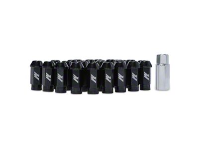 Mishimoto Black Locking Lug Nut Kit; 1/2-Inch x 20; Set of 20 (66-18 Jeep CJ, Wrangler YJ, TJ & JK)