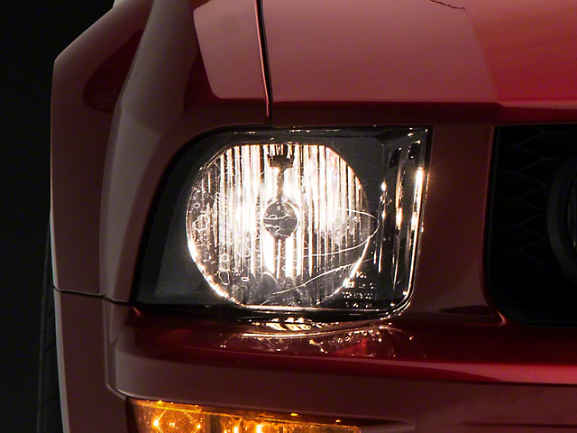 OE Style Headlights; Chrome Housing; Smoked Lens (05-09 Mustang w/ Factory Halogen Headlights, Excluding GT500)