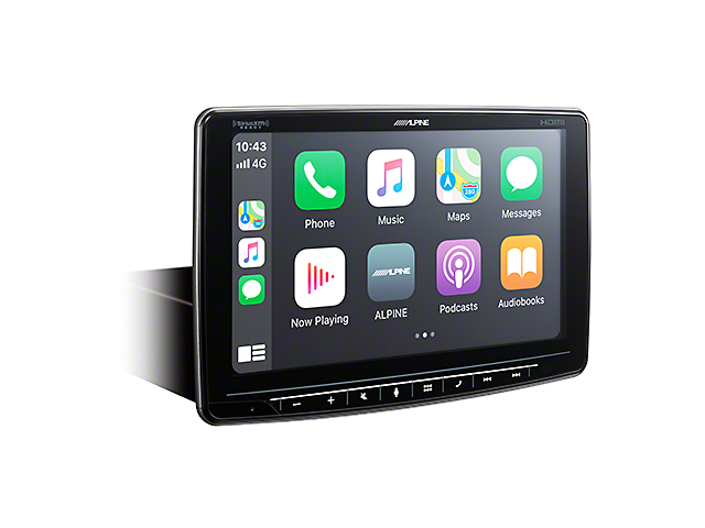 Alpine 9-Inch Floating Touchscreen Display for Single DIN (Universal; Some Adaptation May Be Required)