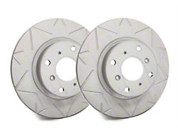 SP Performance Peak Series Slotted Rotors with Gray ZRC Coating; Front Pair (1979 5.0L Mustang; 82-83 Mustang; 84-86 5.0L Mustang; 87-93 2.3L Mustang)