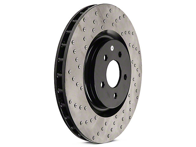StopTech Sportstop Cryo Sport Drilled Rotor; Rear Driver Side (15-21 GT, EcoBoost w/ Performance Pack)