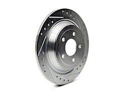 C&L Super Sport Cross-Drilled and Slotted Rotors; Rear Pair (15-22 Mustang Standard EcoBoost, V6)