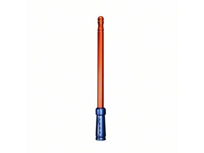 Extended Range Aluminum Antenna; 8-Inch; Orange and Blue (Universal; Some Adaptation May Be Required)