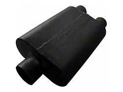Flowmaster Super 44 Series Center/Dual Out Oval Muffler; 3-Inch Inlet/2.50-Inch Oulet (Universal; Some Adaptation May Be Required)