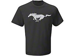 Men's Black Mustang Logo T-Shirt