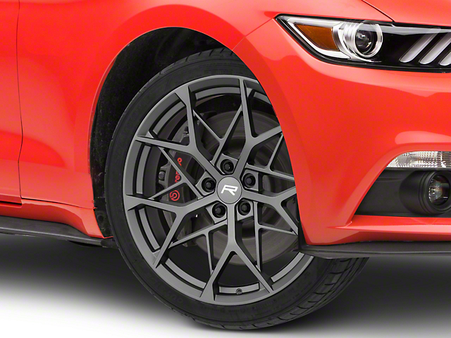 Rovos Wheels Calvinia Charcoal Wheel; 20x8.5 (15-22 Mustang GT, EcoBoost, V6)