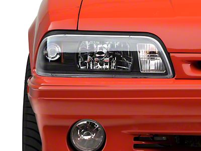 Axial Mustang Black One Piece Headlights 412 87 93 All