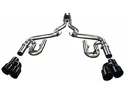 Solo Performance Mach Cat-Back Exhaust with Black Tips (18-23 Mustang GT Fastback w/o Active Exhaust)