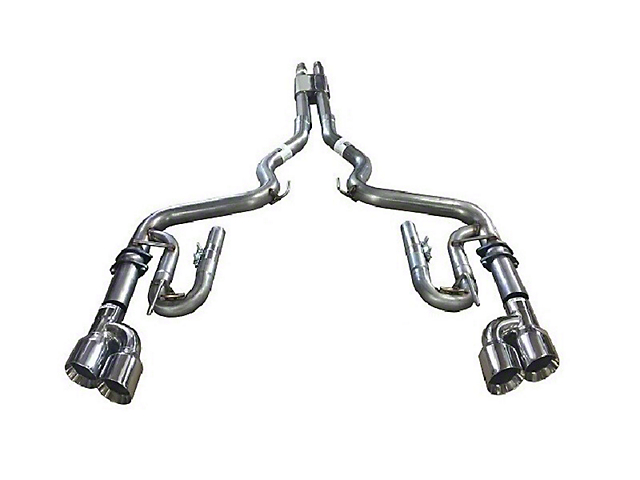 Solo Performance Mach Cat-Back Exhaust with Polished Tips (18-23 Mustang GT Fastback w/o Active Exhaust)