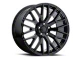 Performance Pack Style Gloss Black Wheel; 19x9.5; 53mm Offset (15-23 Mustang GT, EcoBoost, V6)