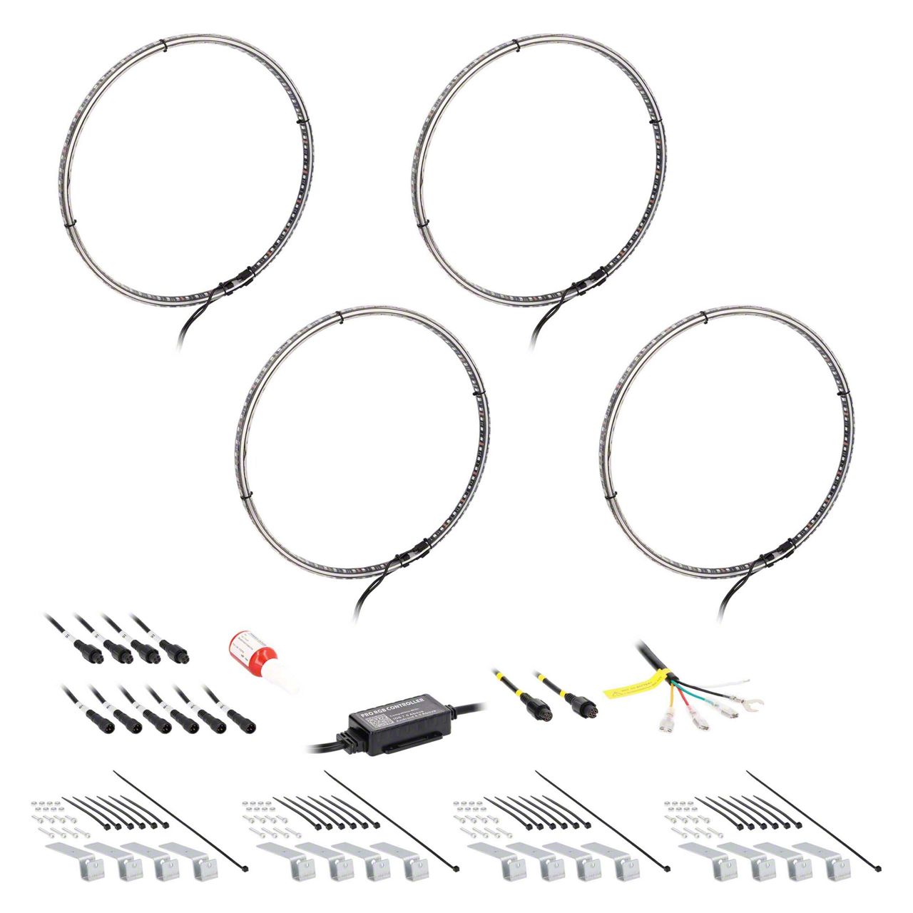 Chasing Wheel Light Set; 17-Inch (Universal; Some Adaptation May Be Required)