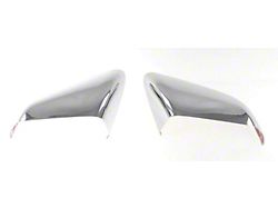 Mirror Covers with Turn Signal Openings; Chrome (15-22 Mustang)