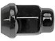 Black Acorn Bulge Seat Wheel Lug Nuts; 1/2-Inch x 20; Set of 4 (87-18 Jeep Wrangler YJ, TJ & JK)