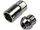 Chrome 6-Spline Bulge Wheel Lug Nut Locks; 1/2-Inch x 20; Set of 4 (87-18 Jeep Wrangler YJ, TJ & JK)