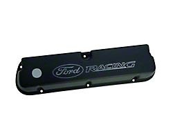 Ford Performance Laser Etched Valve Covers with Ford Racing Logo; Black (79-93 289/302/351W Mustang)