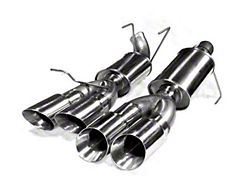 MRT Interceptor Quad-Tip Axle-Back Exhaust with Polished Tips (13-14 Mustang GT500)