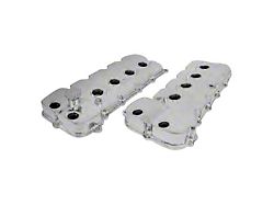 Fabricated Aluminum Valve Covers; Clear Anodized (11-17 Mustang GT)