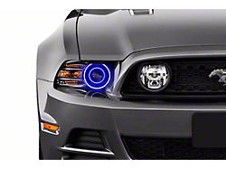 Prism Fitted Halos; RGB (10-14 Mustang w/ Factory HID Headlights)