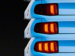 Morimoto XB LED Tail Lights; Black Housing; Red Lens (10-12 Mustang)