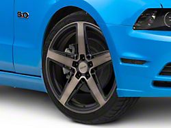 Niche Teramo Matte Black with Double Dark Tint Face Wheel; 20x9.5 (15-22 Mustang GT, EcoBoost, V6)