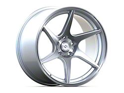 Anovia Wheels Staggered Titan Brushed Silver 4-Wheel Kit; 18x8.5/9.5 (10-14 Mustang Standard GT, V6)