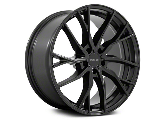 Niche Novara Matte Black Wheel; Rear Only; 20x10.5 (10-14 Mustang)