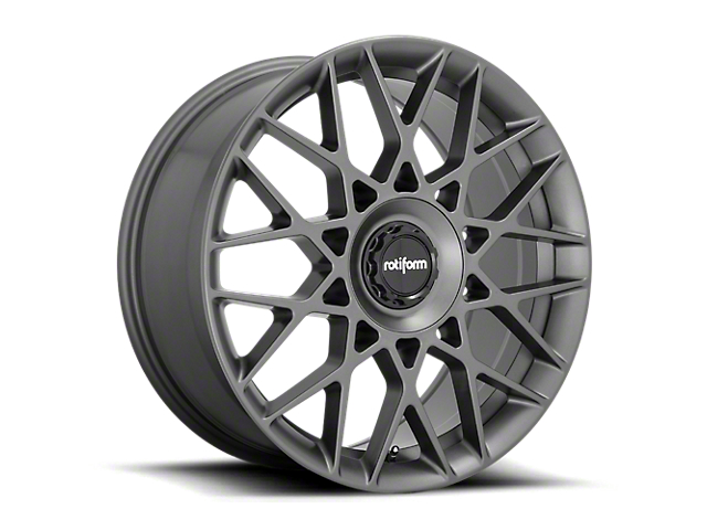 Rotiform BLQ-C Anthracite Wheel; 19x8.5 (15-22 Mustang GT, EcoBoost, V6)