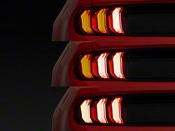 Form Lighting LED Tail Lights; Black Housing; Clear Lens (15-22 Mustang)