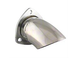 Quick Time Performance 3-Inch Adjustable Stainless Steel Turn Down Exhaust Tip (Universal; Some Adaptation May Be Required)