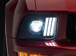 APEX Series High-Power LED Headlights; Black Housing; Clear Lens (05-09 Mustang w/ Factory Halogen Headlights, Excluding GT500)