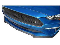 Diamond Grilles Emblem Delete Upper and Lower Grilles; Gloss Black (18-23 Mustang EcoBoost)