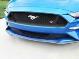 Diamond Grilles Upper and Lower Grille Inserts; Gloss Black (18-23 Mustang GT)