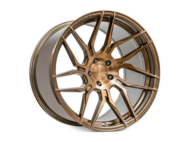 Rohana Wheels RFX7 Brushed Bronze Wheel; Rear Only; Left Directional; 20x11 (15-22 Mustang, Excluding GT500)