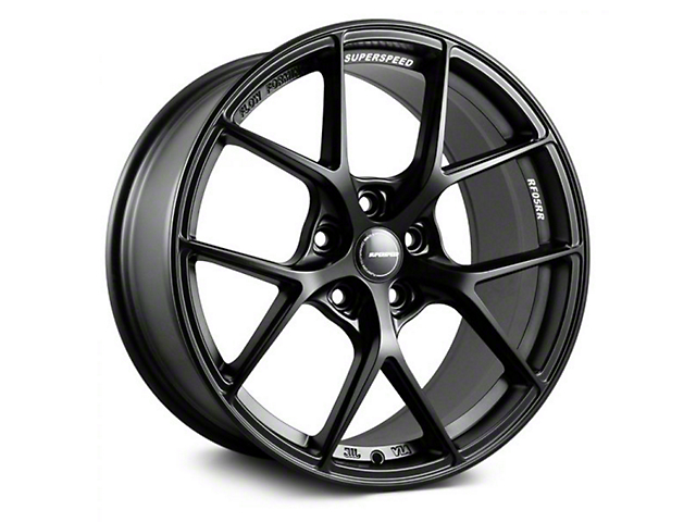 Superspeed Wheels RF05RR Matte Black Wheel; 19x9.5 (10-14 Mustang Standard GT, V6)