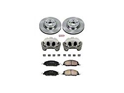 PowerStop OE Replacement Brake Rotor, Pad and Caliper Kit; Front (11-14 Mustang Standard GT, V6)