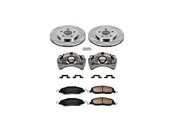 PowerStop OE Replacement Brake Rotor, Pad and Caliper Kit; Rear (05-10 Mustang GT, V6; 07-11 Mustang GT500)